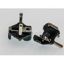 Europe vde plug insert (Broche en laiton à trois brins creux, fiche 4,8MM intérieure)